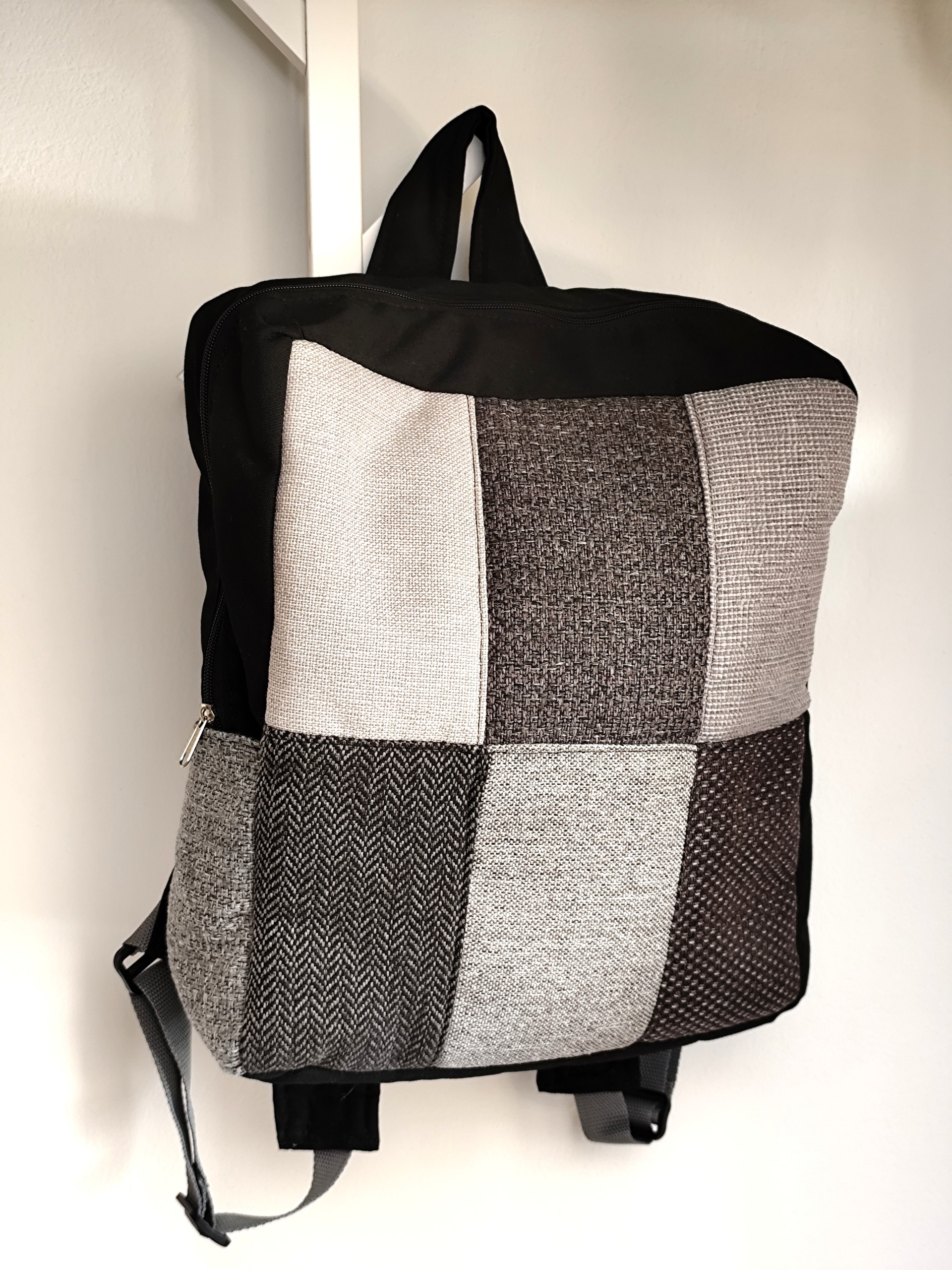 Urban Patchwork Puffer Backpack Large